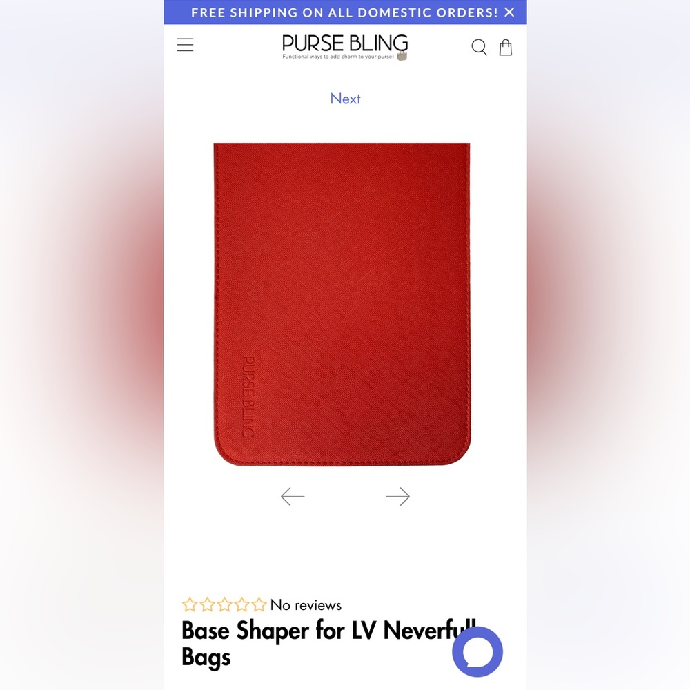 Purse Bling LV Neverfull MM base shaper in red!